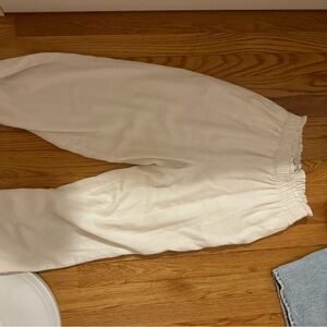 Abercrombie White Linen Pants